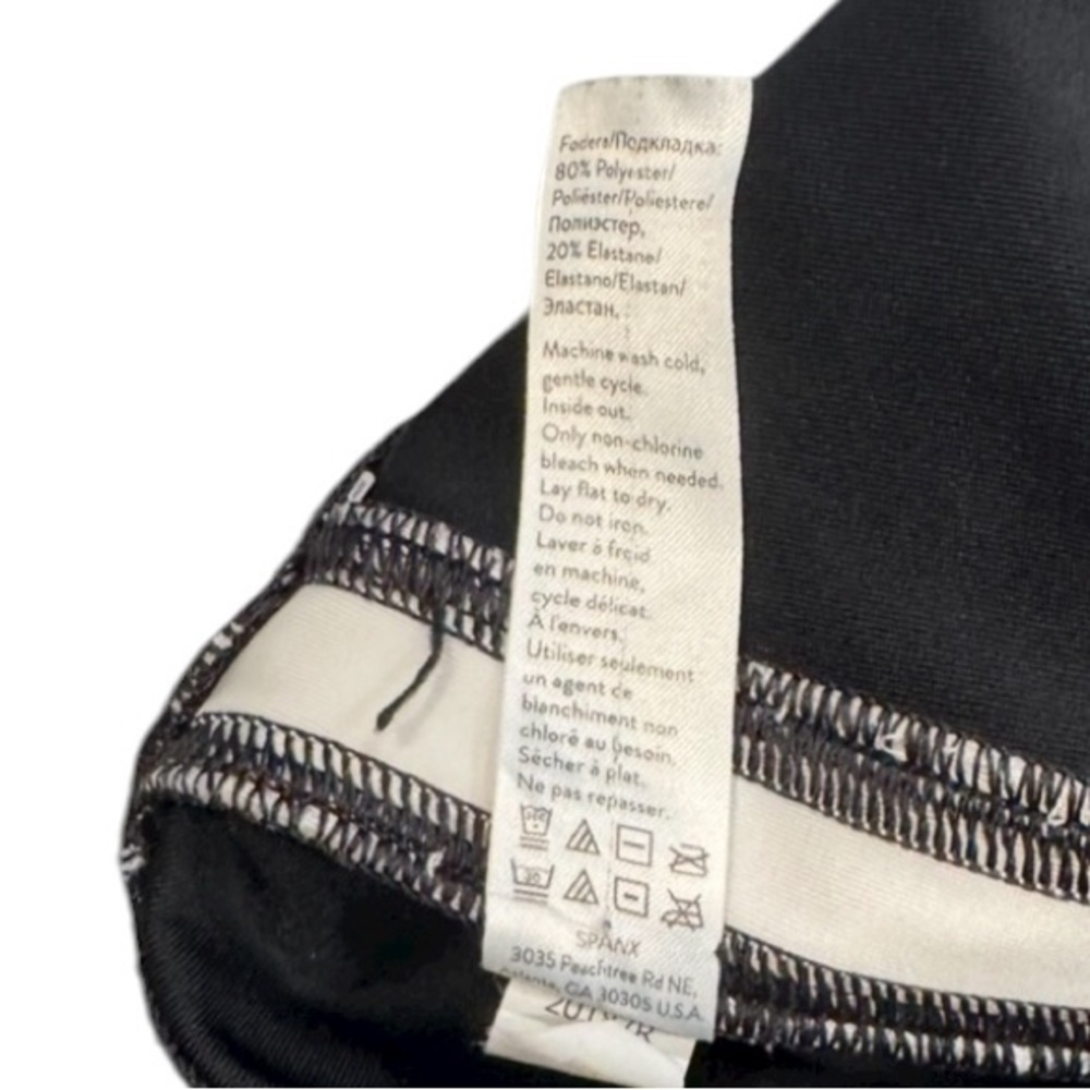 NWOT Spanx Faux Leather Track Stripe Leggings XS - Picture 4 of 9